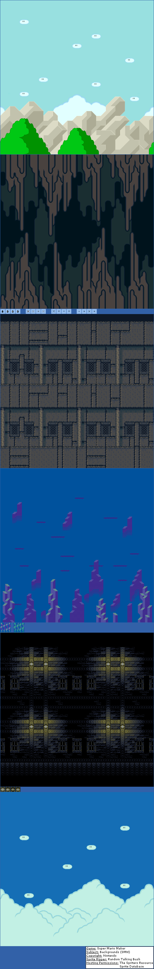 Super Mario Maker - Backgrounds (SMW)