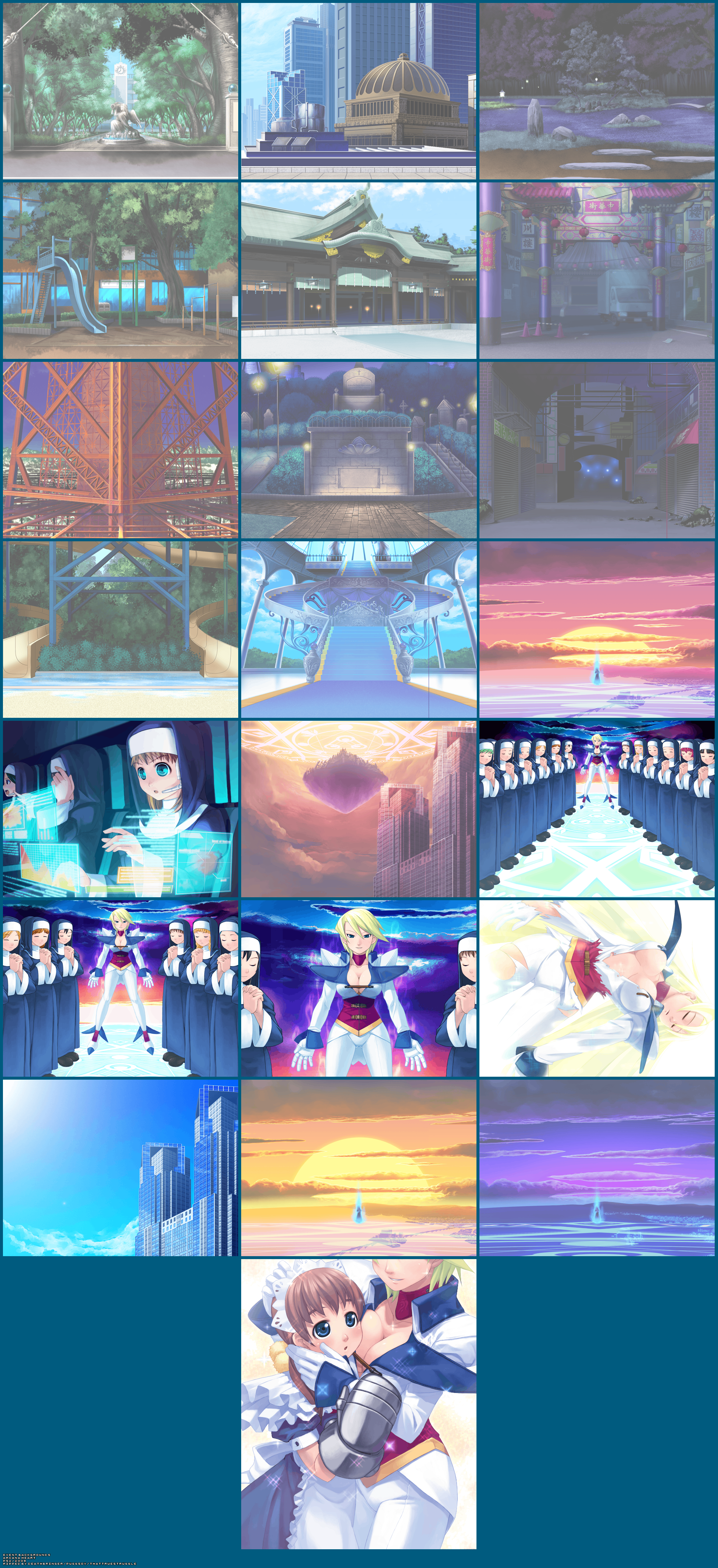 Arcana Heart - Event Backgrounds