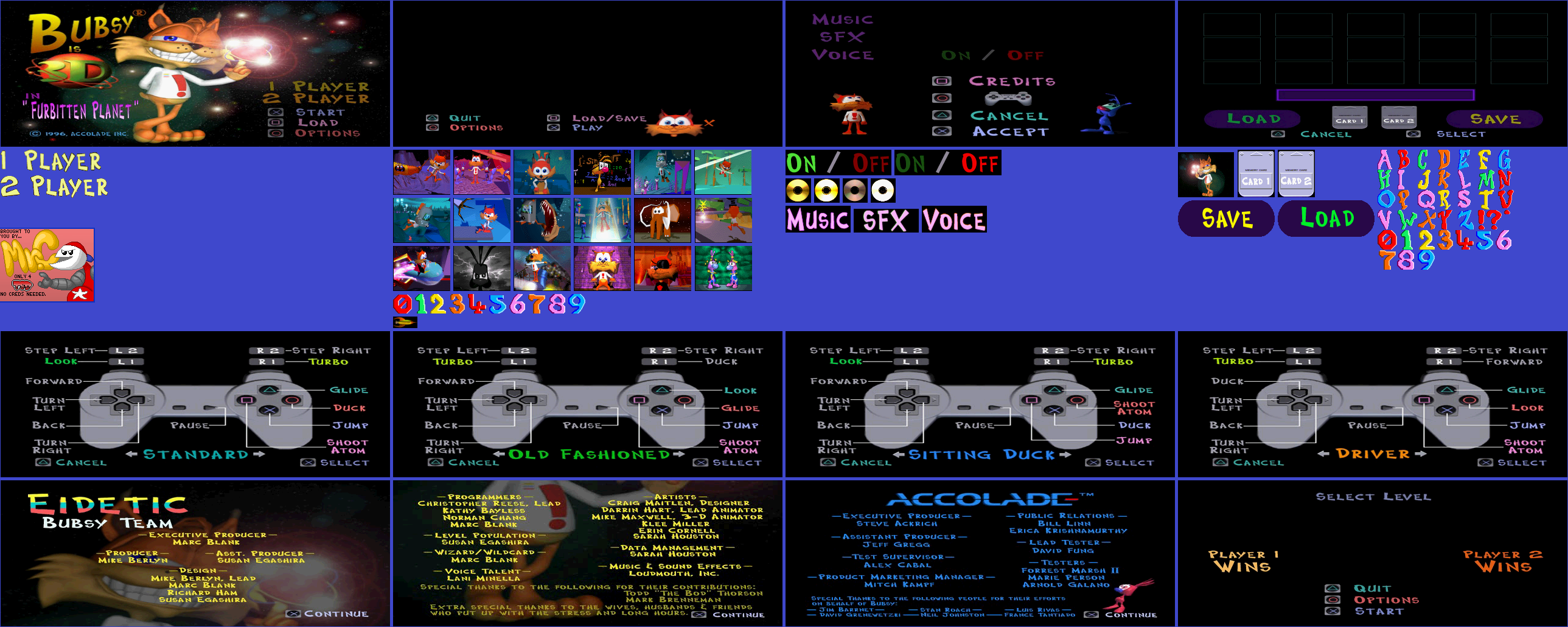 Title Screen & Menus