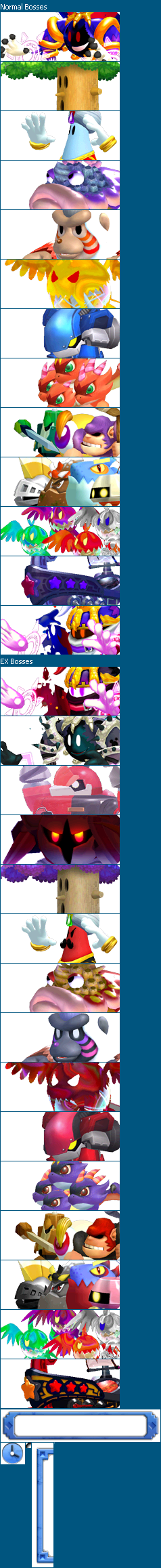 Kirby's Return to Dreamland / Kirby's Adventure Wii - Boss Portraits