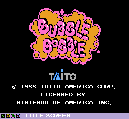 Bubble Bobble - Title