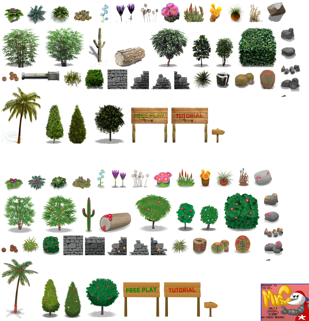 Flower Works - Background Objects