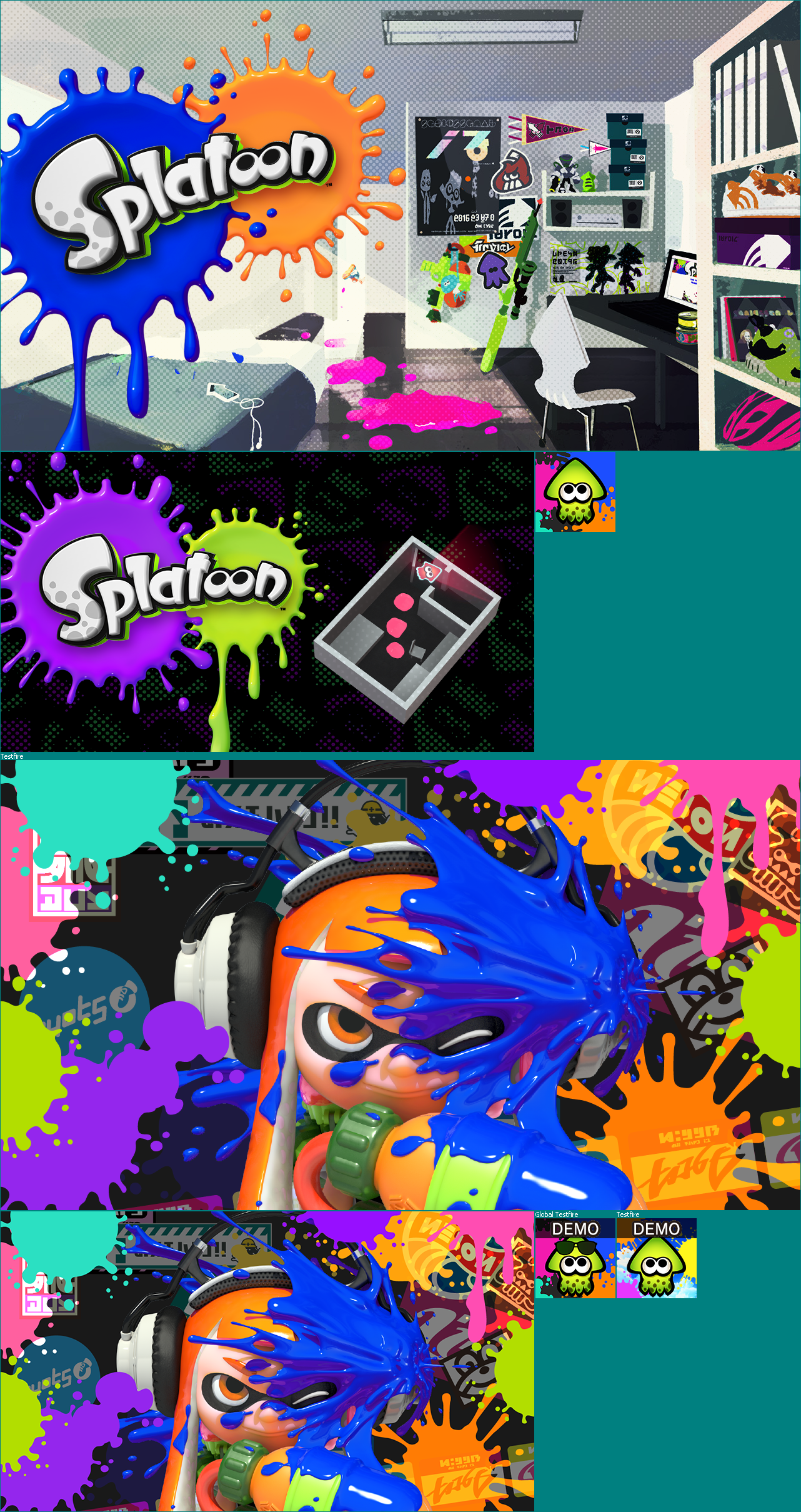 Splatoon - Banners and HOME Menu Icon