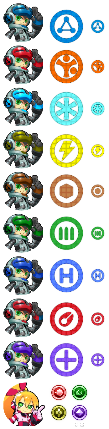 Mighty No. 9 - Characters & Weapons Icons (Beta)