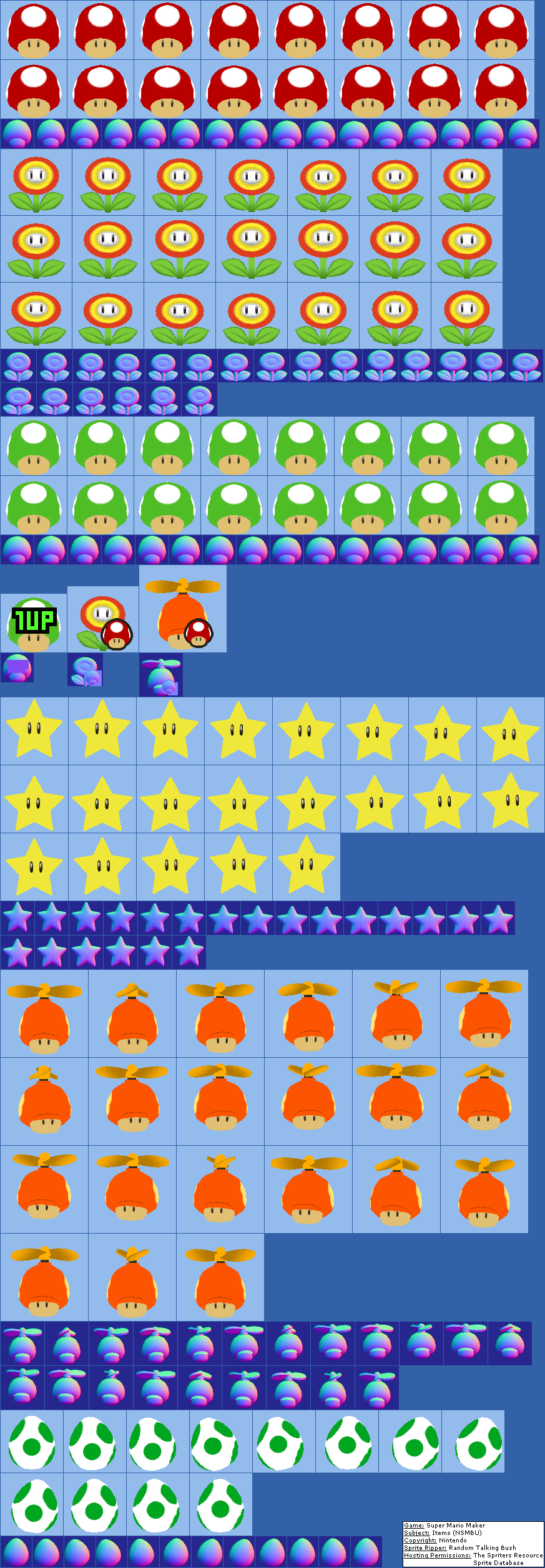 Super Mario Maker - Items (NSMBU)