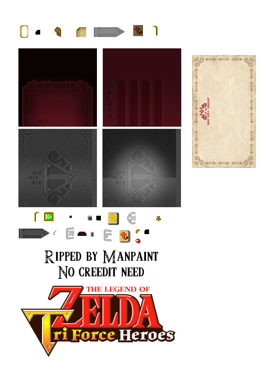 The Legend of Zelda: Tri Force Heroes - Title Screen Elements