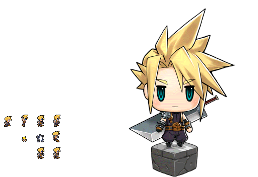 Pictlogica Final Fantasy - Cloud Strife