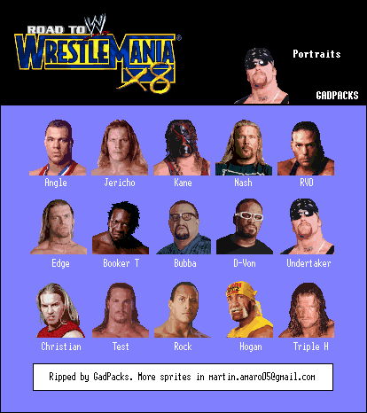 WWE Road to WrestleMania X8 - Portraits