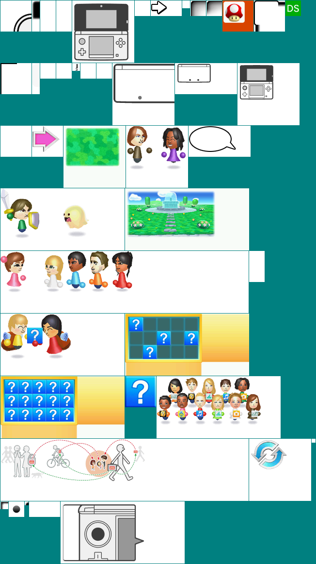 StreetPass Mii Plaza - Help Graphics