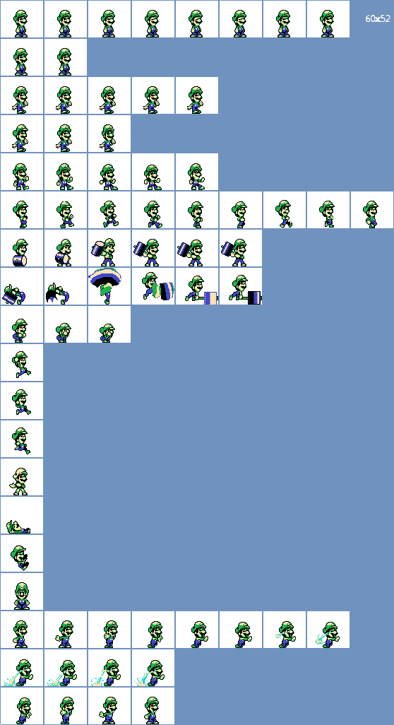 super mario kart luigi sprite sheet