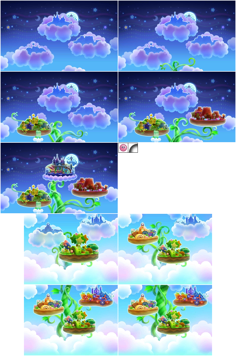 Kirby: Triple Deluxe - World Maps
