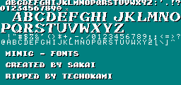 Mi ni Ikuzo! Hedgehog (JPN, Homebrew) - Fonts