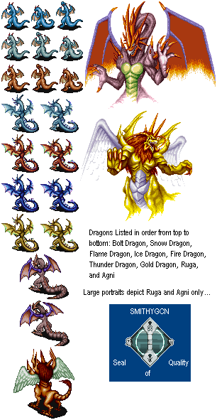 Breath of Fire - Dragon Forms