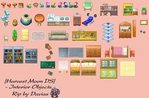 Harvest Moon DS - Interior Objects