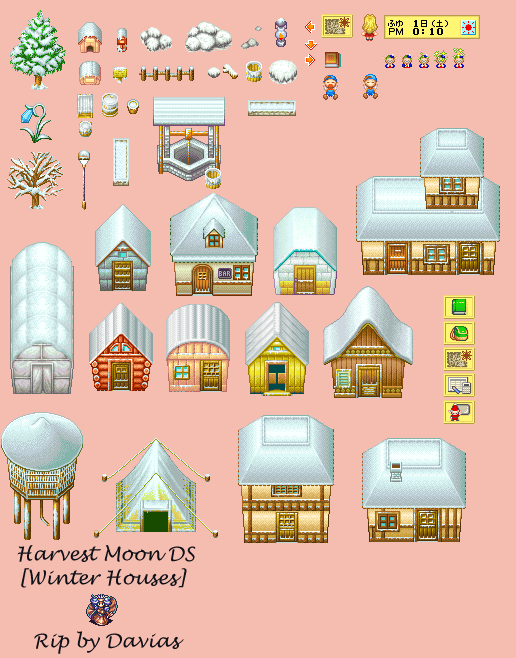 Harvest Moon DS - Winter Buildings