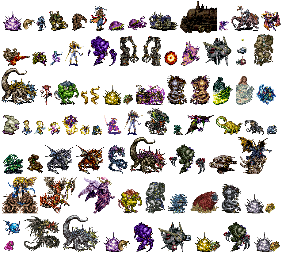 game boy advance final 6 advance gba only final 6 sprite sheet