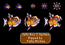 Smart Ball 2 / Jerry Boy 2 / Jelly Boy 2 (Prototype) - Fish Enemies