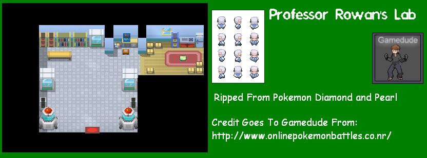 Pokémon Diamond / Pearl - Prof. Rowan's Lab