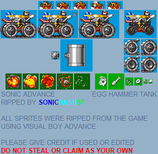 Sonic Advance - Egg Hammer Tank