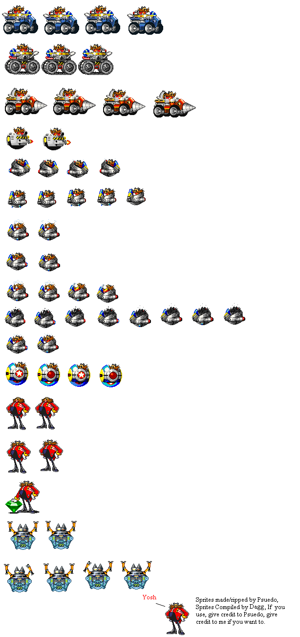 Eggman And Sonic Sprites I Created Sonicthehedgehog - vrogue.co