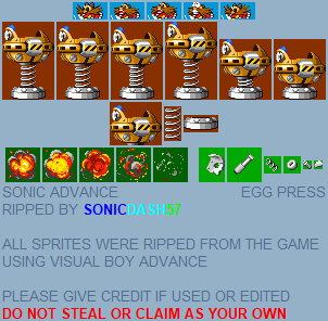 Sonic Advance - Egg Press