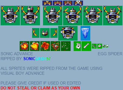 Sonic Advance - Egg Spider