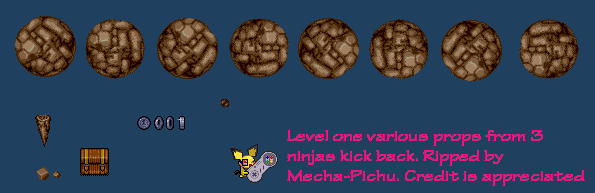 3 Ninjas Kick Back (USA) - Level 1 Props