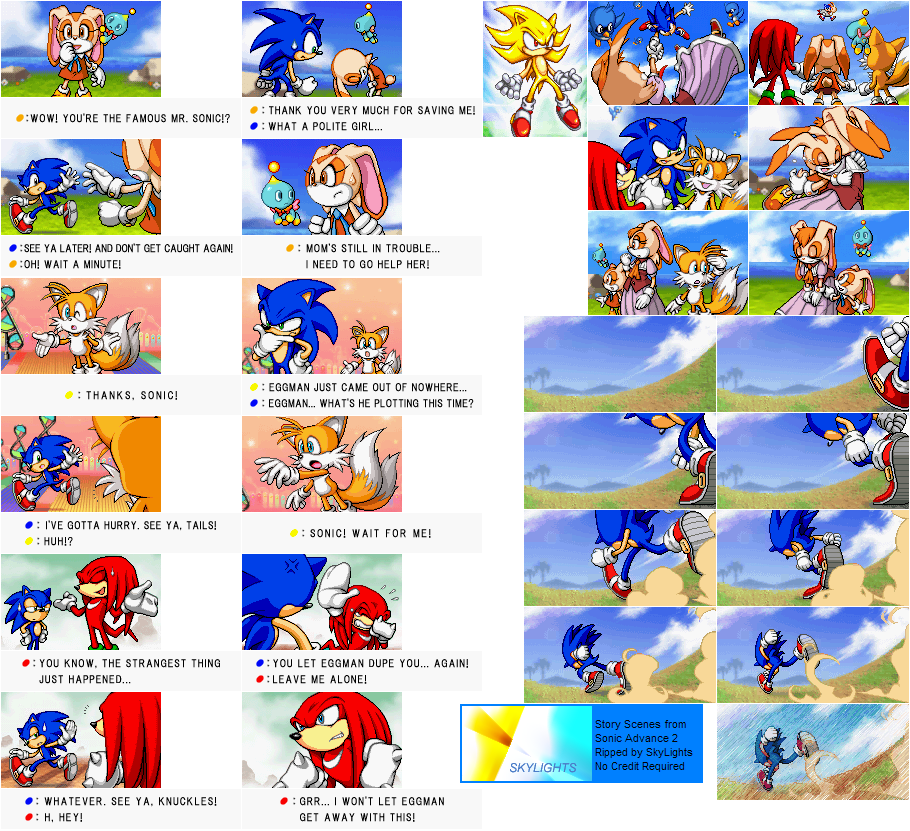 Sonic Advance 2 - Cutscenes