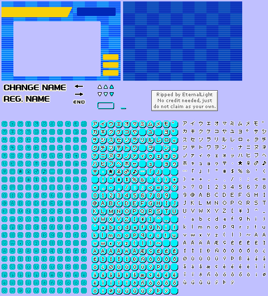 Sonic Advance 2 - Name Input