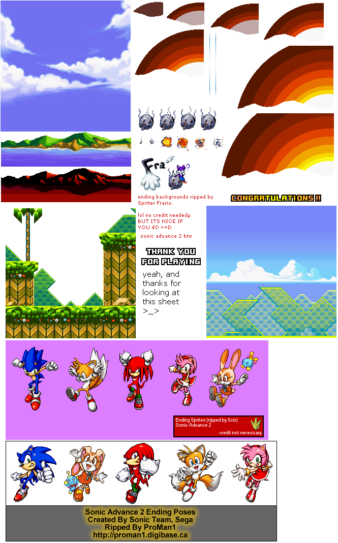 Sonic Advance 2 - Endings