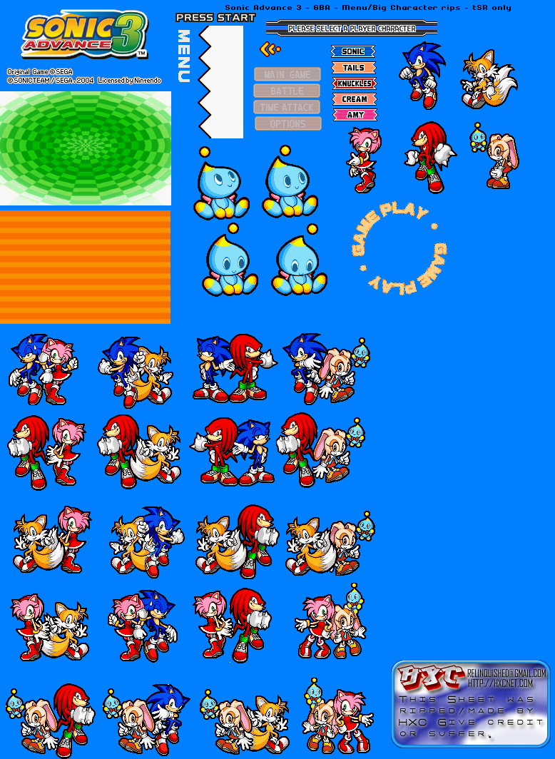 Fan Made Sonic Characters Sprites Sante Blog