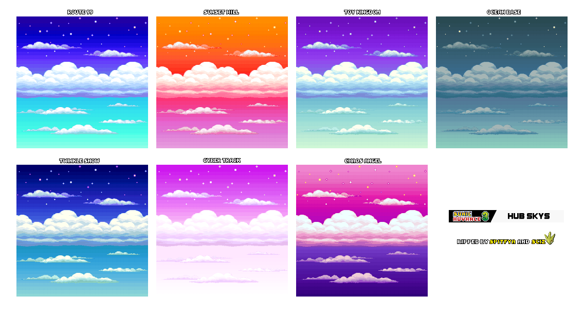 Sonic Advance 3 - Hub Skies