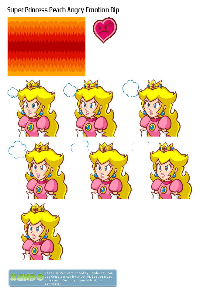 princess peach super mario world sprites