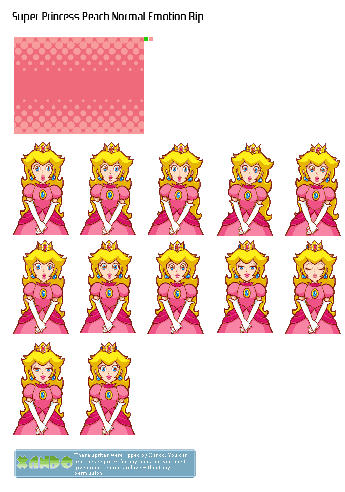 princess peach super mario world sprites