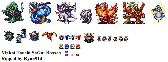 Makai Toushi SaGa - Bosses