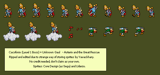 Asterix and the Great Rescue - Cacofonix