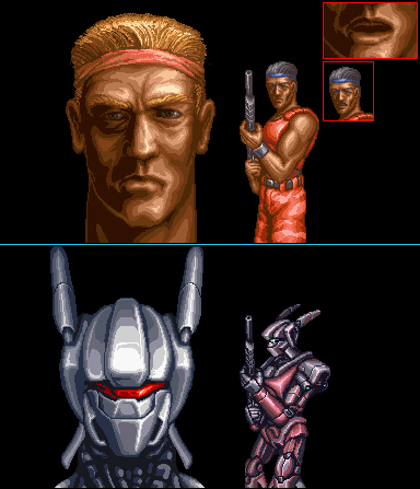 Contra 3: The Alien Wars - Mugshots