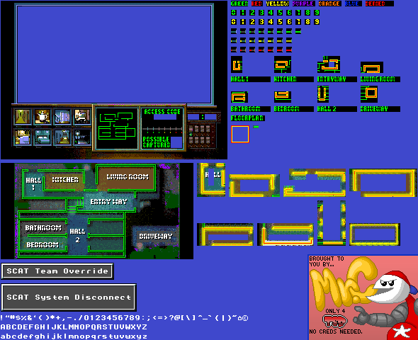 Night Trap - Camera Controls and Floorplan (CD 32X)