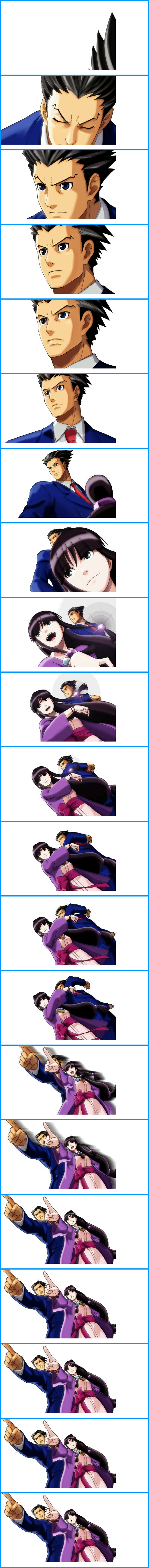 Phoenix Wright and Maya Fey