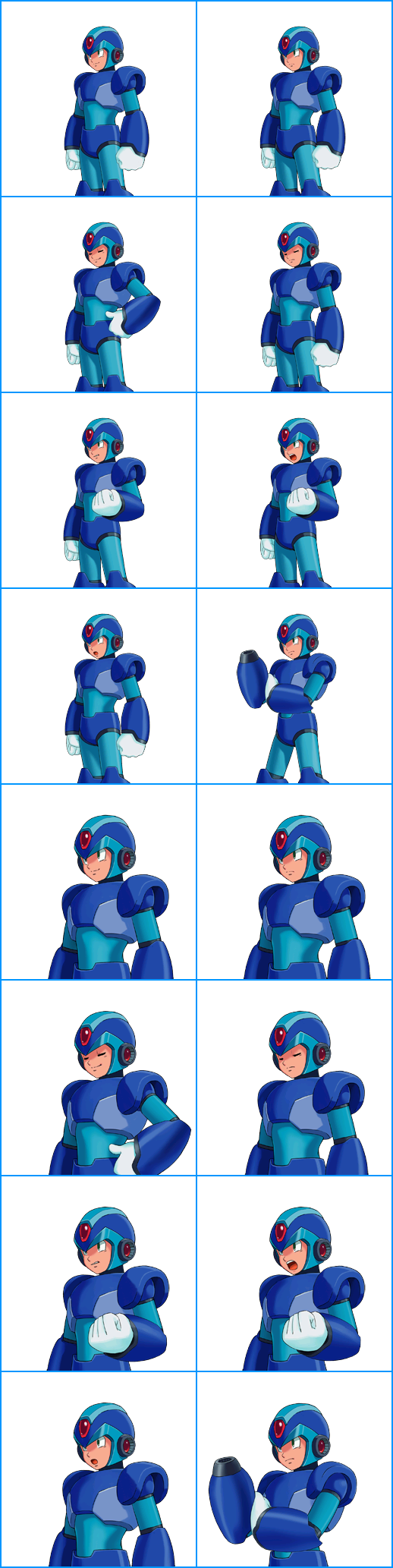 megaman x force armor sprite sheet