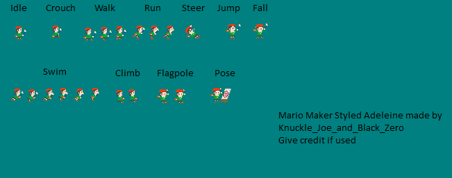 Adeleine (Super Mario Maker-Style)