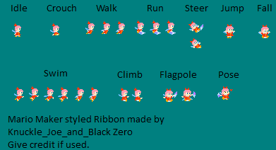 Kirby Customs - Ribbon (Super Mario Maker-Style)