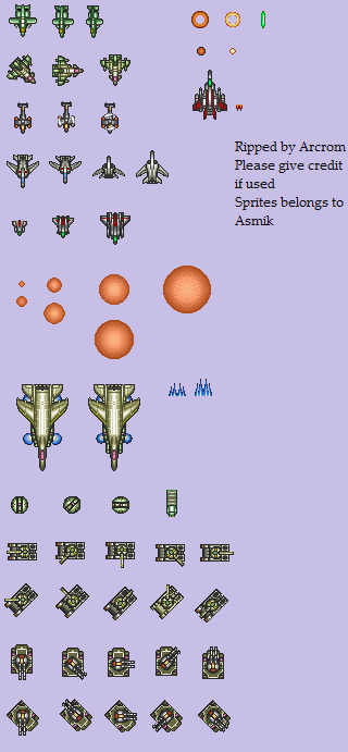 Shooting Mode Stage 1 Enemies