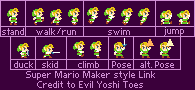 The Legend of Zelda Customs - Link (Super Mario Maker-Style)