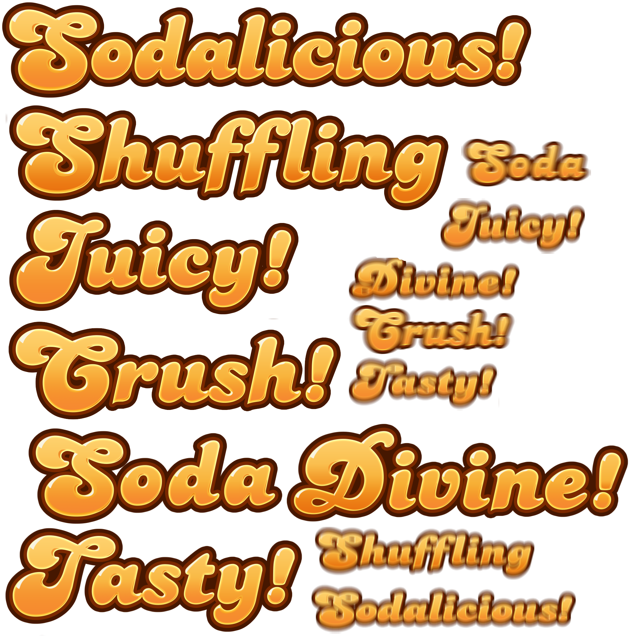 Candy Crush Soda Saga - Exclamations