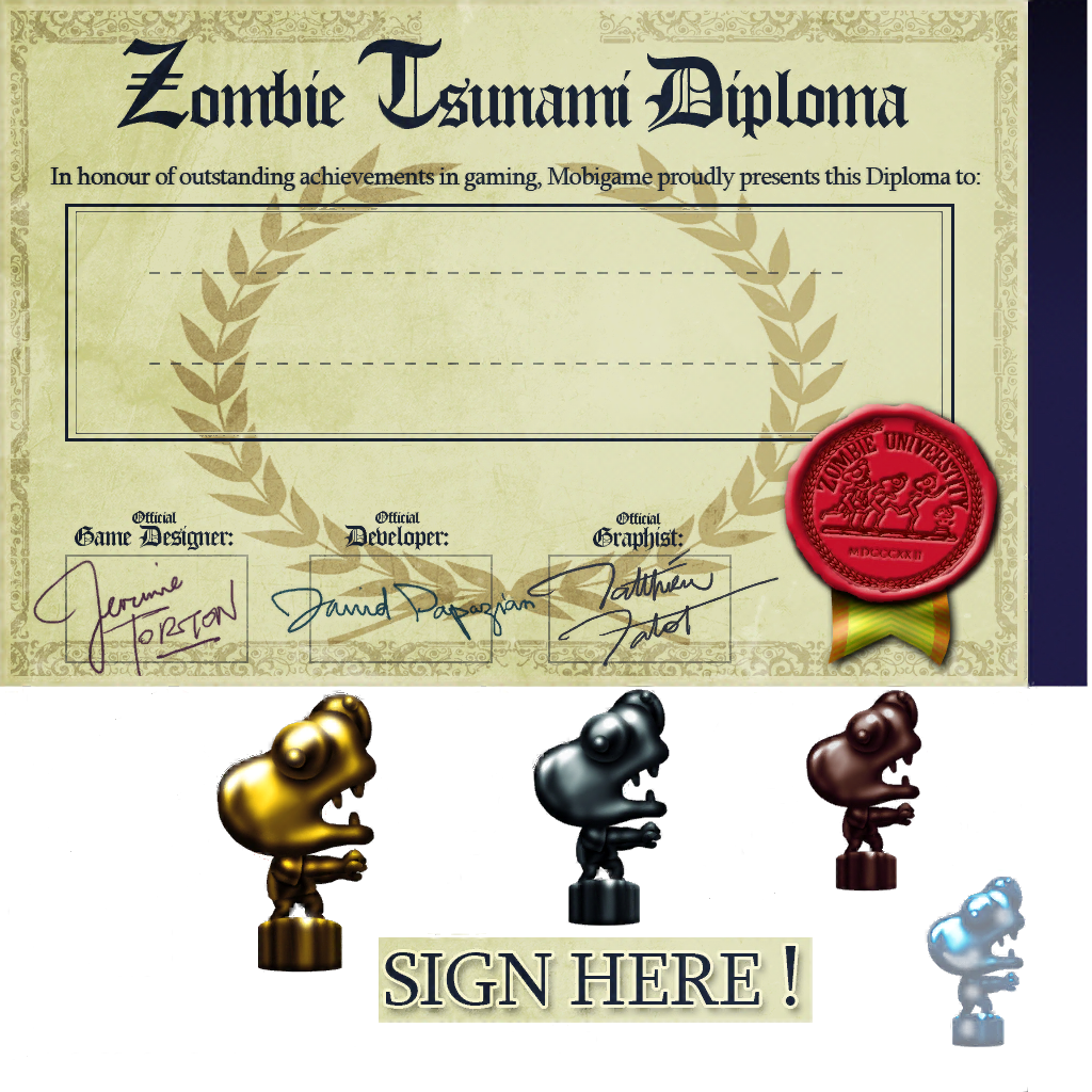 Zombie Tsunami - Trophies