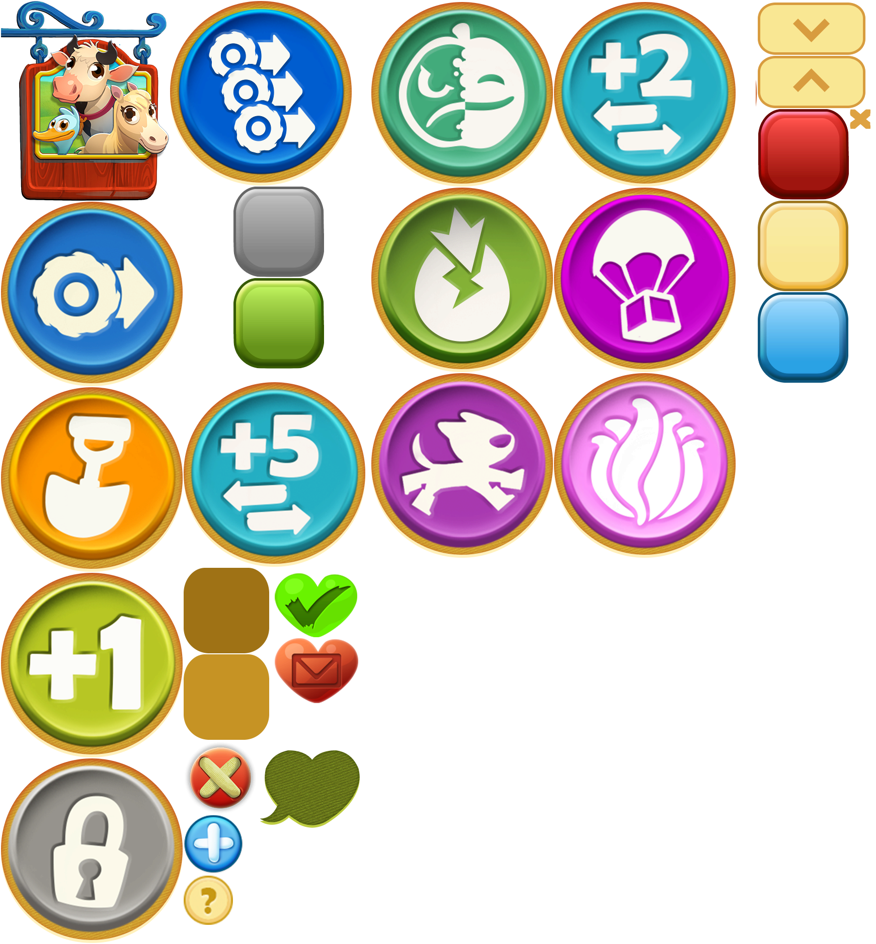 Farm Heroes Saga - Buttons