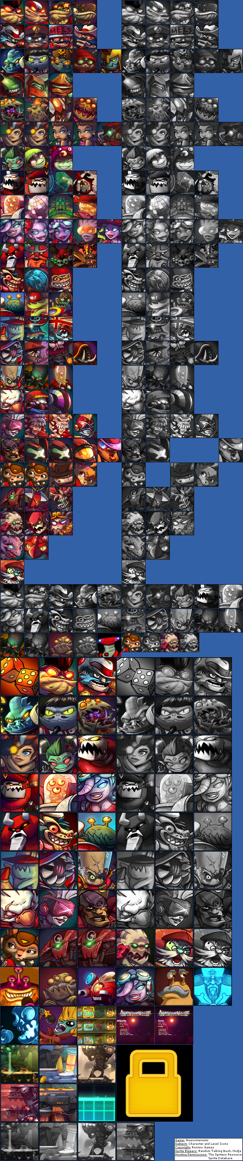 Awesomenauts - Character and Level Icons (Old)