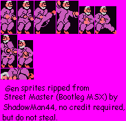 Street Master (MSX, Bootleg) - Gen