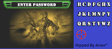 Army Men Advance - Password Screen